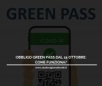 OBBLIGO GREEN PASS NELLE AZIENDE: Come Funziona?