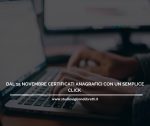 Dal 15 Novembre Certificati Anagrafici Con Un Semplice Click