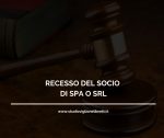 LA CASSAZIONE OFFRE CHIARIMENTI NEL CASO DI RECESSO DEL SOCIO DI SPA O SRL